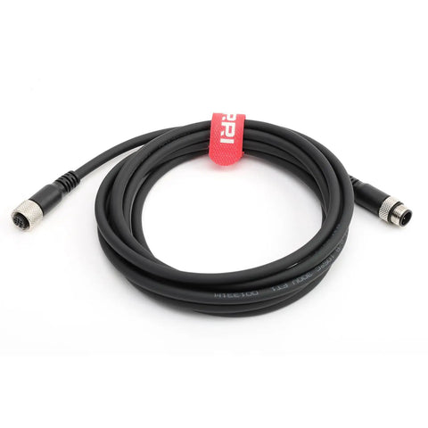 Durable Must Have M12 A Coded 5 Pin Male To Female Control Cable for IO-Link sensors, 7m length, coiled view, connectors visible.