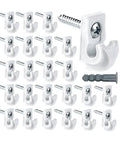 24 Piece Wall Clip Shelf Hooks Set For Wire Shelves And Cabinets Easy Install Loop Clips In Stainless Steel Durable Hardware