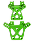Aluminum Front And Rear Shock Towers For 1 By 18 Traxxas LaTrax Teton Desert Prerunner SST Beefed Up Upgrade Parts 6061 T6 Anodized Green Replaces Stock 7637 Includes Hardware