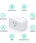 Smart Plug 4 Pack With WiFi Voice Control Works With Alexa Apple HomeKit Google Assistant Siri No Hub Required 15A 110 120V 2 4GHz