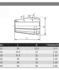 Heavy Duty Spring Collet Chuck Kit For CNC Lathe And Milling Machine featuring High Precision Engraving Spindle Tool Holders with dimensions and specifications.