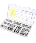 Open case of Electrical Screw Kit With 304 Stainless Steel Phillips Pan Head Machine Screws Sizes Six Thirty Two And Eight Thirty Two 120 Pieces for mounting.