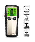 Hella Reliable 4 In 1 Wall Scanner Detector showing digital display for detecting wood metal and AC wires.