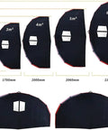 Various sizes of Inflatable Wing Surfing Kit For Wind Wing Foiling And Surfing Portable Surfboard Sail displayed with measurements.