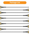 Package contents of Antenna Pigtail Cable Set For WiFi And Drone Image Transmission Low Loss RF Cable From UFL To SMA Female