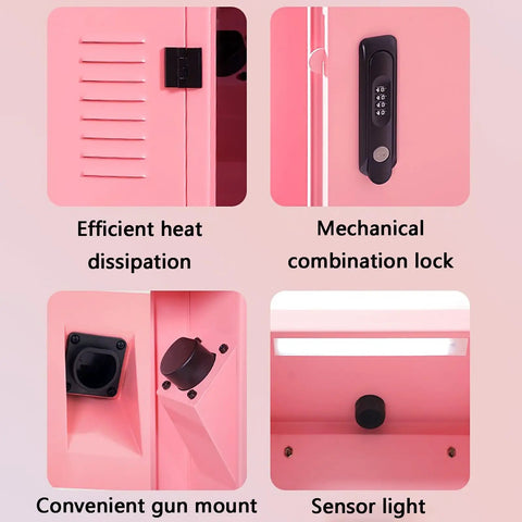 Beefed Up Locking EV Charger Weatherproof Enclosure Heavy Gauge Steel with mechanical lock and heat dissipation feature
