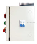 Side view of Heavy-Duty Powder Coating Oven Control Panel With Light And Fan Control 240V 30A showing side-mount breaker.