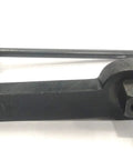 Straight Shank Lathe Parting Tool Holder With HSS Blade flat view, showing 3/32 x 1/2 x 4-1/2 inch size and straight shank design