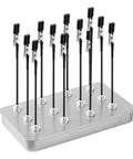 Magnetic Helping Hands Soldering Station With 12 Flexible Clips And Steel Storage Box All In One Magnetic Workstation Silver Finish
