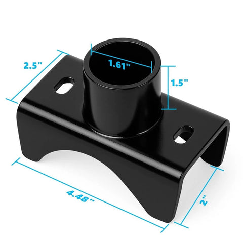 Heavy Duty Bottle Jack Adapter Saddle For Axle Tubes Fits Round 2 Inch, 3 Inch, 4 Inch And Square 2 Inch Axles With 1.5 Inch Lifting Platform