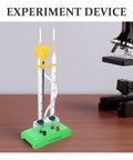 Water Electrolysis Experiment Kit For Home School Hands On Lab Demonstration Of Hydrogen And Oxygen Production With Durable Plastic Electrolyzer Apparatus Perfect For Classrooms And Home Lab Projects on a table with a microscope.
