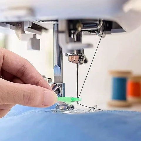 Using Automatic Needle Threader Set 10 Pack For Sewing Machines And Hand Sewing No Fuss Easy Peasy Threading Tool