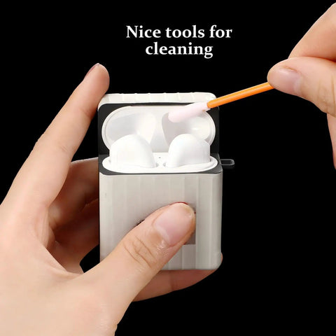 200 Piece Foam Swab Set With Sponge Tips For Inkjet Printer Print Heads Cameras And Optical Equipment Cleaning Pro Grade Open Cell Foam With Secure Poly Shaft 3.66 Inch Orange Swabs cleaning earbuds case