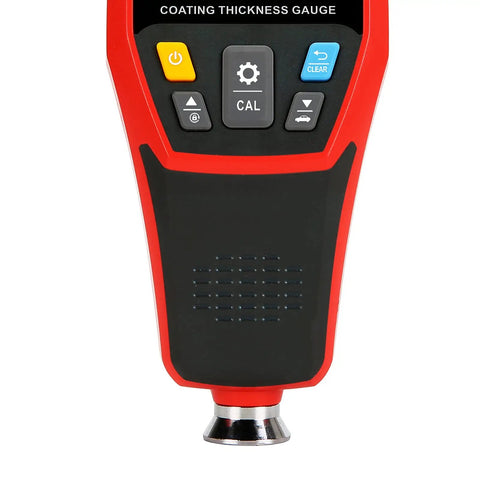 Coating Thickness Gauge For Automotive Paint And Bodywork, 0.1um Resolution, Car Coating Tester For Ferrous And Non Ferrous Metals, Automatic Detection With 3 Color LED Alarm And Audio Alert, Auto Off, Perfect Tool For Used Car Buyers.