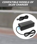 54.6 Volt Lithium Battery Charger for Jetson Haze JHAZE Series Black OB CAN BLK Replacement Fast Charge Power Adapter