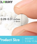 Condensate Neutralizer Refill Media Twin Pack 6.6 Lbs Two Bags With 7 to 8 mm Beads, Turns PH 8 to 10 and Reduces COD Through Adsorption, Great For Daily Use. 7-8 mm white beads held between fingers