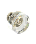 G100 Brand Elegance Glass Collection Clear Glass Knob With Polished Nickel Base Ideal For Cabinets Dressers And Doors 10 Pack