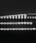 Deadly Precise And Rock Solid 36 Piece Steel Spacer Block Set With Badass Plus Zero Point Zero Zero Zero One Inch Calibration for Real Mechanics. 36 steel shim blocks arranged by size.