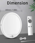 Rechargeable Motion Sensor Ceiling Light With Remote USB C Battery Powered LED 3000K 4000K 6500K Adjustable Color Magnetic No Wiring