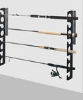 Heavy Duty Fishing Rod Ceiling And Wall Rack Hangs In Your Garage Cabin Or Basement And Holds Up To 8 Rods And Reel Combos