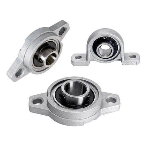 Super Tough Zinc Alloy Pillow Block Thrust Bearing Housing Fits Self Aligning Linear Shaft 8mm To 30mm KP000 Series Rubber Seal Stops Dust And Rust Runs Sweet Underload Wobble Free For Hard Work Handles Everything Smooth Rig Never Fails Hard. zinc pillow block bearing units with flange mounts