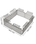 Slick Light Gray Plastic Miniature Fence Kit With Dead Simple Snap Together Design For Farm Diorama And Prison Model Builds showing dimensions and structure.
