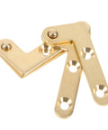 Heavy Duty Hidden Door Pivot Hinges Copper Rotating Hinge Set Two Pack for Wood Secret Doors Smooth Up and Down Shaft Hardware