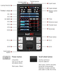 Ten Channel Two Point Four Gigahertz FHSS RC Transmitter And Receiver With Metal Handwheel display panel layout