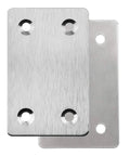 Hella Sturdy Stainless Steel Flat Metal Straight Corner Brace L Brackets heavy duty 60mm x 38mm for furniture assembly.