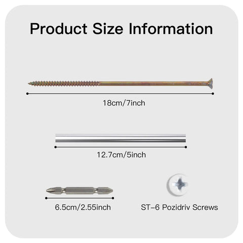 7 Inch Gutter Screws Kit With Stainless Steel Ferrule For 5 Inch Roof Gutters White 10 Pack Rain Gutter Nails And Spacers