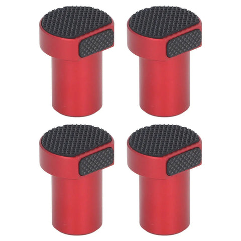 Four Pack Aluminum Alloy Bench Dogs Clamp With Non Slip Pads For Woodworking Tables 19mm And Three Quarters Inch Size Secure Grip