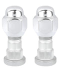 Wheel Studs And Lug Nuts Set M12x1.25 For Subaru Outback Legacy Forester 2 Sets. Close-up of two lug nuts and studs in alloy.