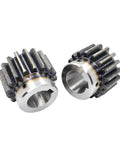 Premium Heavy Hitting 2 Piece 2.5 Modulus Spur Gear Motor Pinion Set Featuring Step Keyway And Shoulder Design Hardened Steel high torque