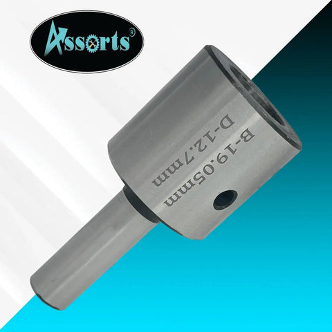 Half Inch Shank Tool Steel Holder With Lock Screw For 19 mm Rota Broaches, Hard And Ground, Overall Length 75 Mm