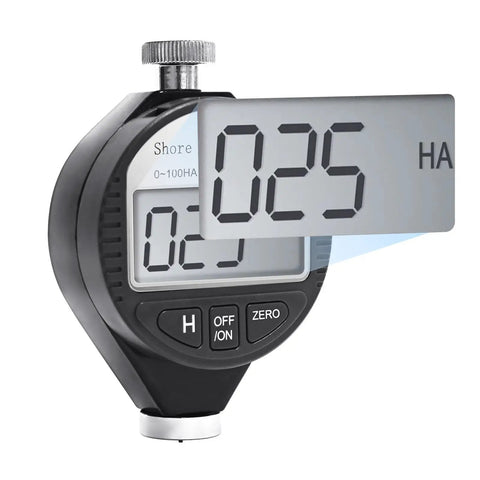 Shore A Durometer Hardness Tester For Rubber And Tire Materials 0 To 100HA Digital Gauge With Large LCD Display Portable And Lightweight ISO 868 7619 Compliant Hold Function Precise Easy Readout Meter