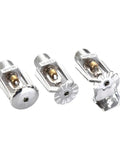 No Fuss Five Piece Fire Sprinkler Head Kit With Quick Blow Fusible Link featuring three sprayers designed for winter use.