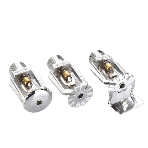 No Fuss Five Piece Fire Sprinkler Head Kit With Quick Blow Fusible Link featuring three sprayers designed for winter use.