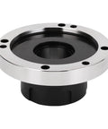 Heavy Duty Oumefar ER50 Collet Chuck With 130mm Diameter And 7 Hole Eccentric Nut Flange For A2-5-4 Mount lathe black and stainless steel