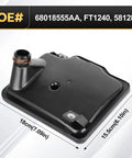 Transmission Filter With Gasket Kit For Ram ProMaster 1500 2500 3500 and Chrysler Dodge Vehicles product dimensions