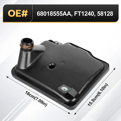 Transmission Filter With Gasket Kit For Ram ProMaster 1500 2500 3500 and Chrysler Dodge Vehicles product dimensions