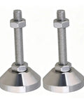 Heavy Duty Adjustable Furniture Feet Set, 4 Stainless Steel M8x50mm Legs With Silent, Wear-Resistant Pads For Machines, Tables And Cabinets