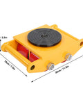 Rugged Heavy Duty Machinery Mover Dolly For Moving Heavy Equipment 6 Ton Load, all steel thickened build, 9x19x30 cm