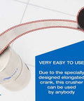 Effortless Pill Crusher For Multiple Tablets Metal Grinder And Tablet Pulverizer with elongated crank and easy-to-use design.