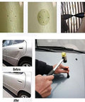 DIY Paintless Dent Repair Kit With 9 Heads Tap Down Pen For Small Dings And Hail Damage, demonstration on car dents