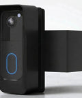 No Drill Doorbell Mount For Blink Video Doorbell Second Generation Adjustable Angle From Zero To Forty Five Degrees Anti Theft Bracket With Full Cover No Block Sensor Easy Apartment Friendly Install