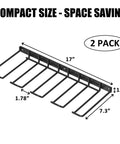 Wall Mounted Power Tool Organizer Holder For Cordless Drills And Battery Tools, Heavy Duty Utility Storage Rack dimensions illustration