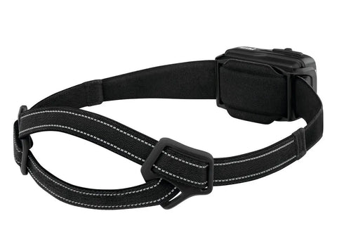 Swift RL Headlamp With Reactive Lighting, Ultra Bright 1100 Lumens, black adjustable strap, side view of lightweight 100 gram design