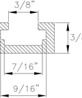 Diagram of Six 48-Inch Universal T-Track Bars With Double-Cut Profile And Four 3-Inch T-Track Intersection Kits dimensions