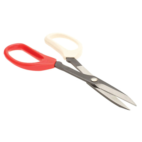 Plate Shears For Metalworking And Crafting, Heavy Duty Carbon Steel Scissors, 8 Inch Length With 1.75 Inch Cutting Blades, Cuts Up To 20 Gauge Metal Sheet Stock, Right Or Left Hand Comfort Grip