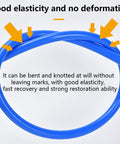 Ability to bend and knot the blue PU pneumatic hose 8mm OD 5mm ID 10m for air compressors and gas transfer without deformation.